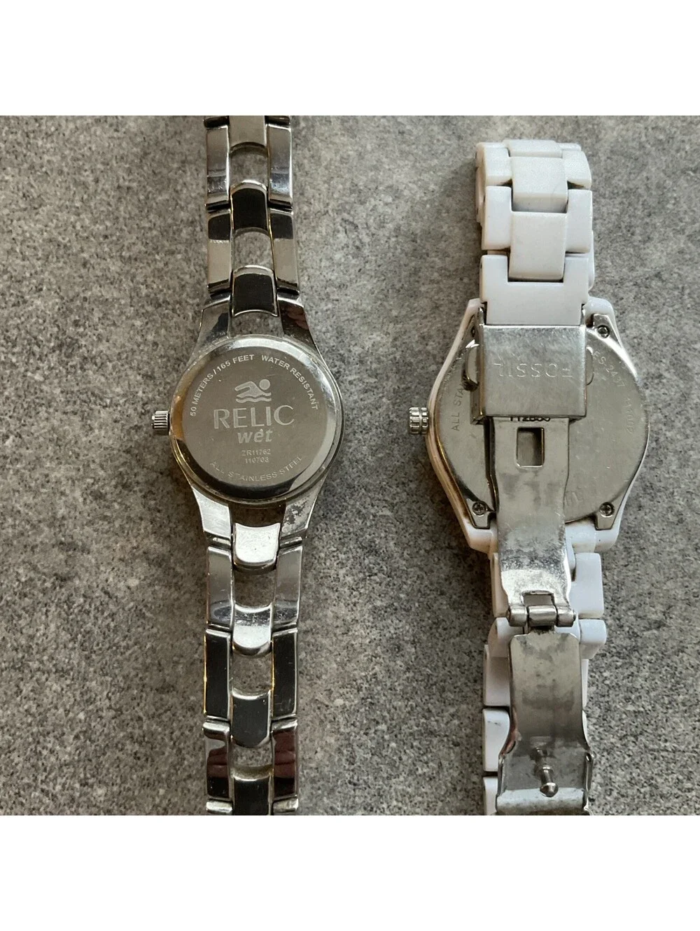 Beautiful Pair Of Relic & Fossil Womens Watches Both Watches Run Great D2